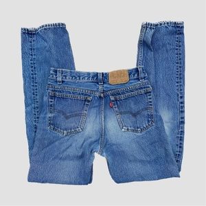 Vintage Women’s Levi’s High Waisted Straight Leg Blue Denim Jeans